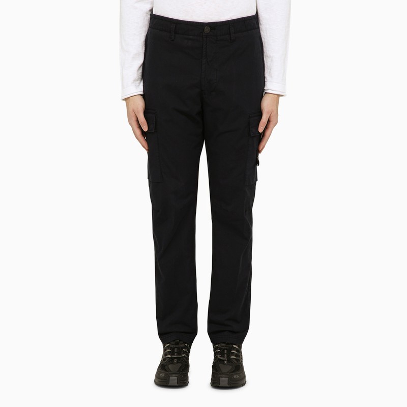 Navy regular trousers in cotton