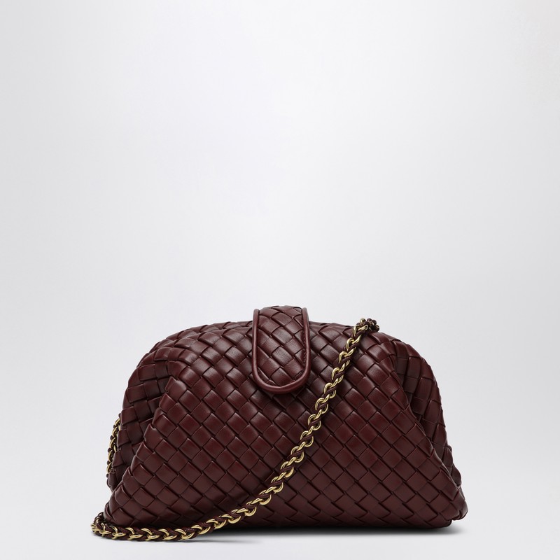 Bottega Veneta Clutch Lauren 1980 Barolo In Intrecciato In Burgundy