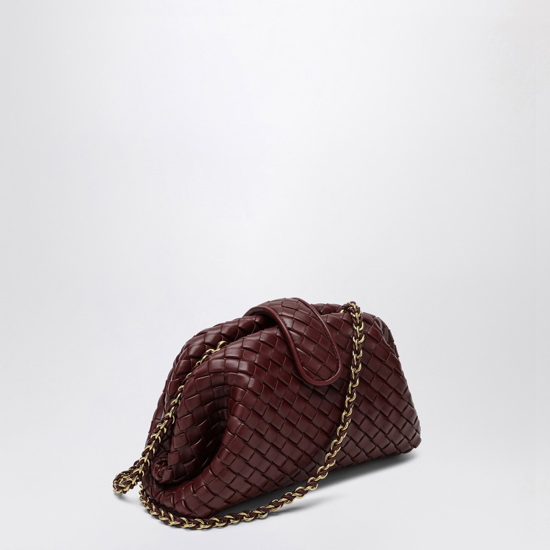 Bottega Veneta Clutch Lauren 1980 Barolo In Intrecciato In Burgundy