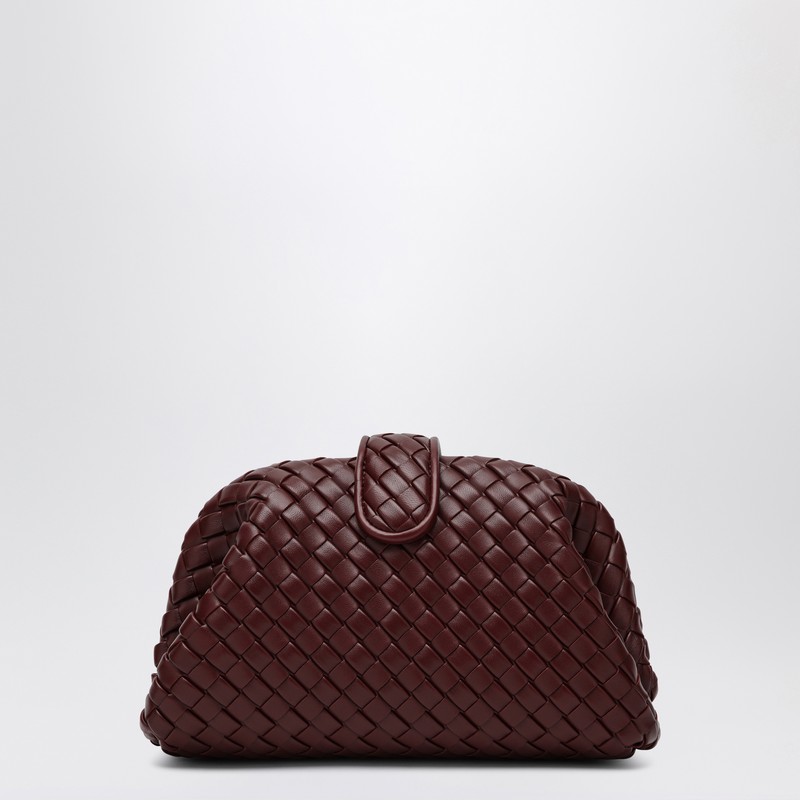 Bottega Veneta Clutch Lauren 1980 Barolo In Intrecciato In Burgundy