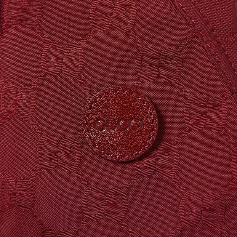 Gucci Red Jacket Still In Nylon Twill In Red