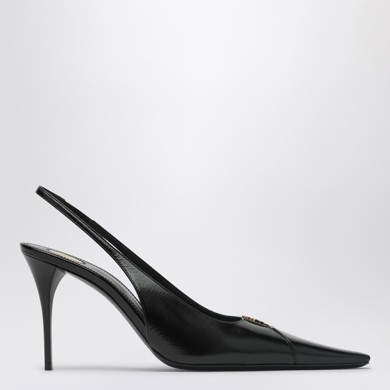Black Babylon Breteuil slingback with décolleté