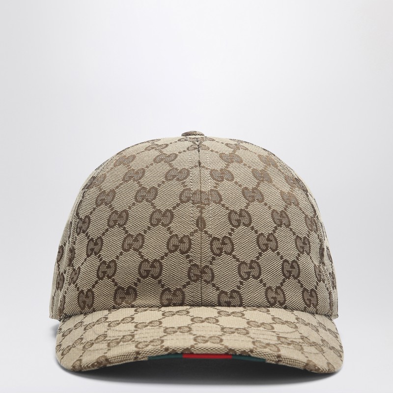 Beige GG fabric baseball cap