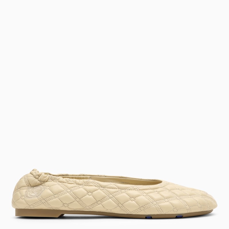 Sadler clay-coloured leather ballerinas