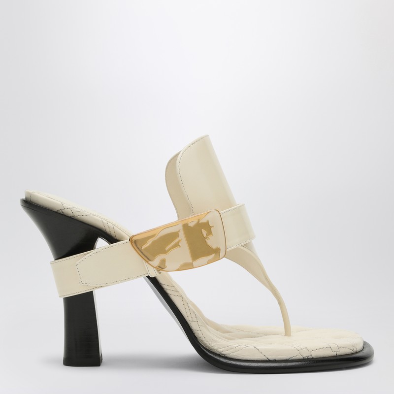 Light beige leather Bay sandals
