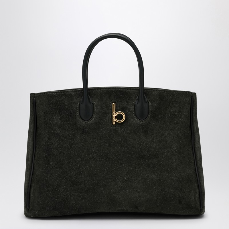 Rocking Horse small dark suede tote - Burberry - Modalova