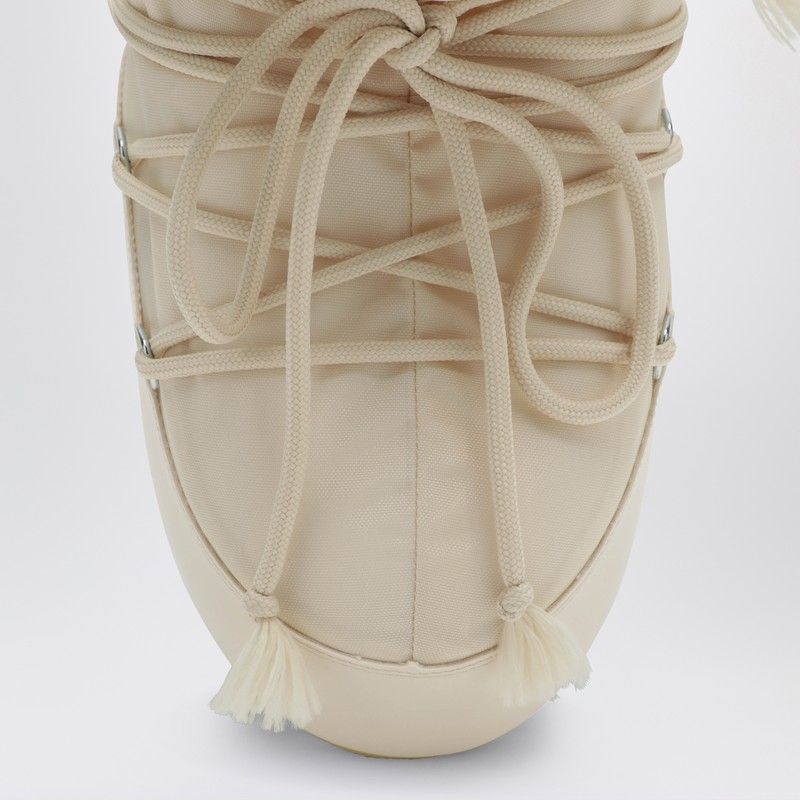 Moon Boot Icon Low Boots In Cream Nylon In Multi