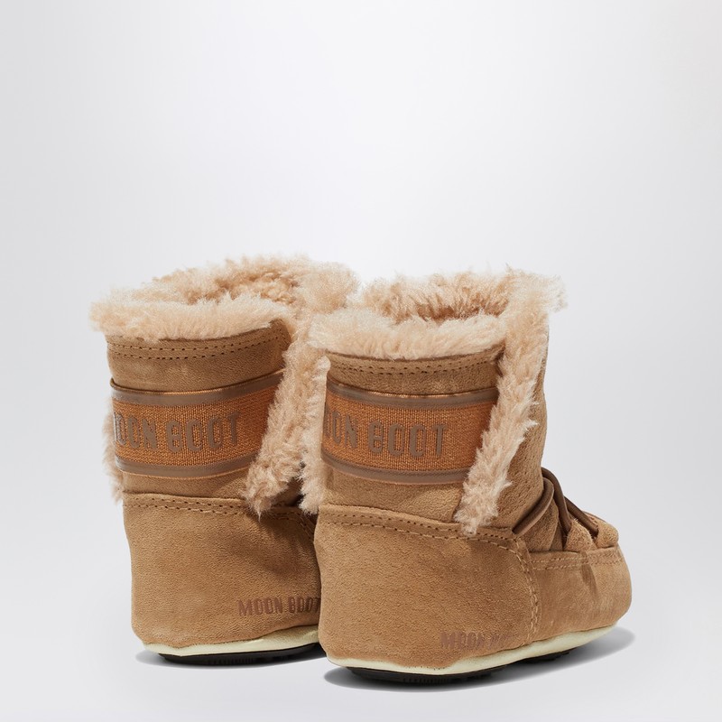 Moon Boot Crib Beige Suede Boot In Sand