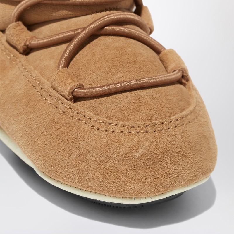 Moon Boot Crib Beige Suede Boot In Sand