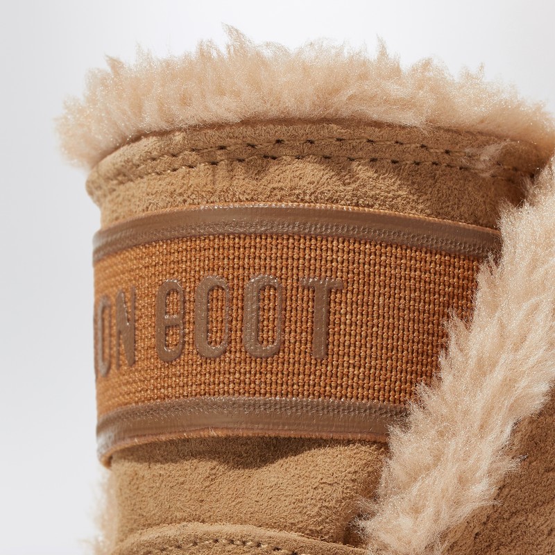 Moon Boot Crib Beige Suede Boot In Sand