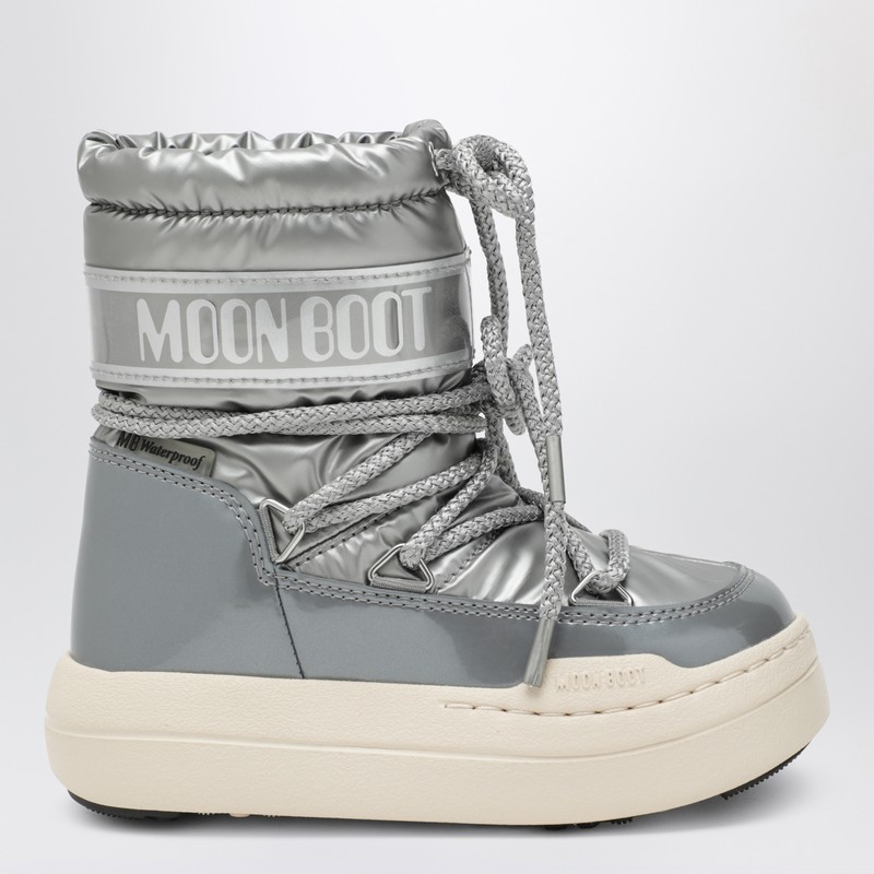 Moon Boot Kids' Junior Park Boot Silver In Metallic