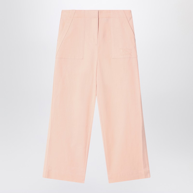 Light pink pants in cotton blend