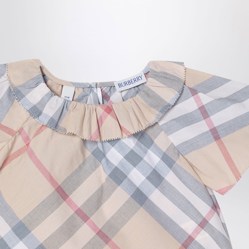 Burberry Set Of Three Pieces Light Beige With Pattern In Grey