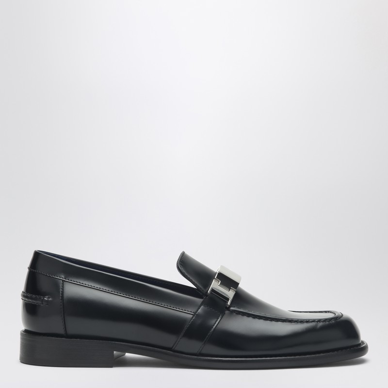 Mocassino Tower black in leather