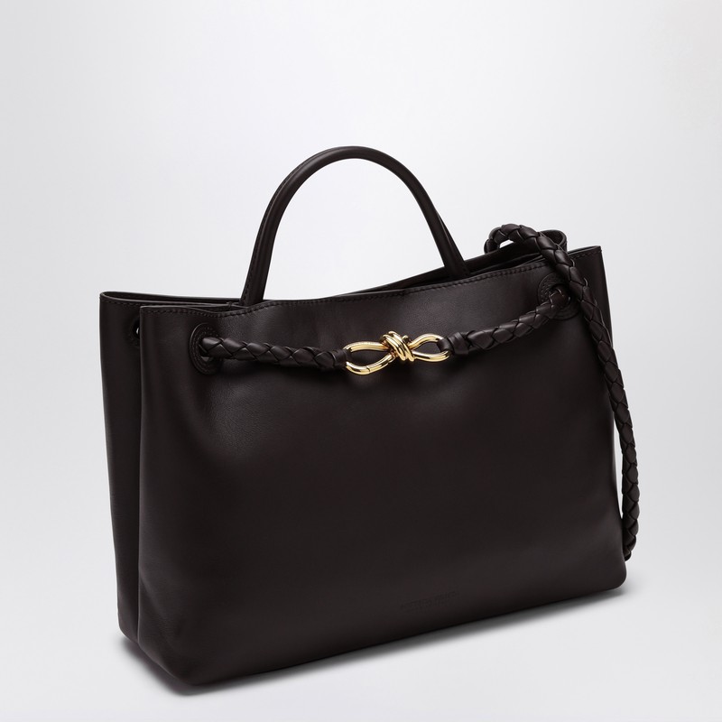Bottega Veneta Andiamo Medium Bag In Fondant Smooth Leather In Brown
