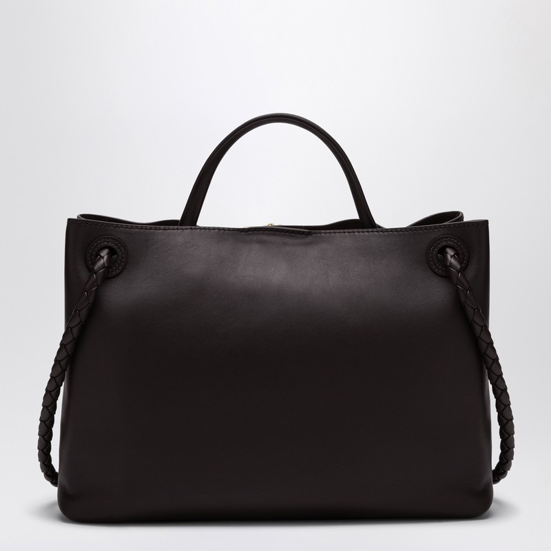 Bottega Veneta Andiamo Medium Bag In Fondant Smooth Leather In Brown