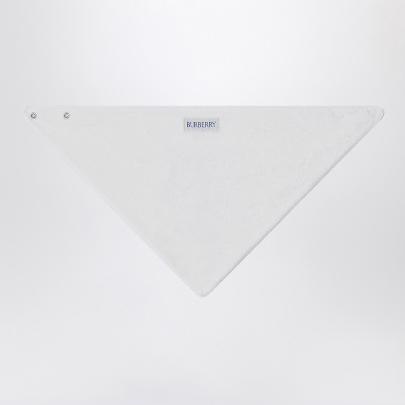 Burberry Set Of Three Coloured Cotton Bibs In Multicolor