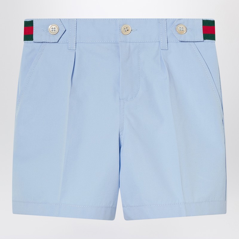 Short sky blue with Web ribbon
