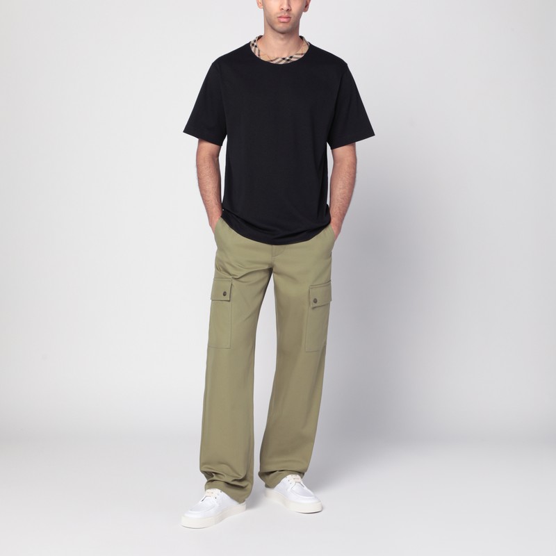 Burberry Men Cappuccino Cotton Cargo Pant In Brown