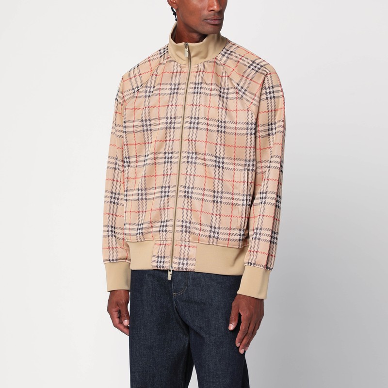 Sweatshirt with Check motif in jacquard - Burberry - Modalova