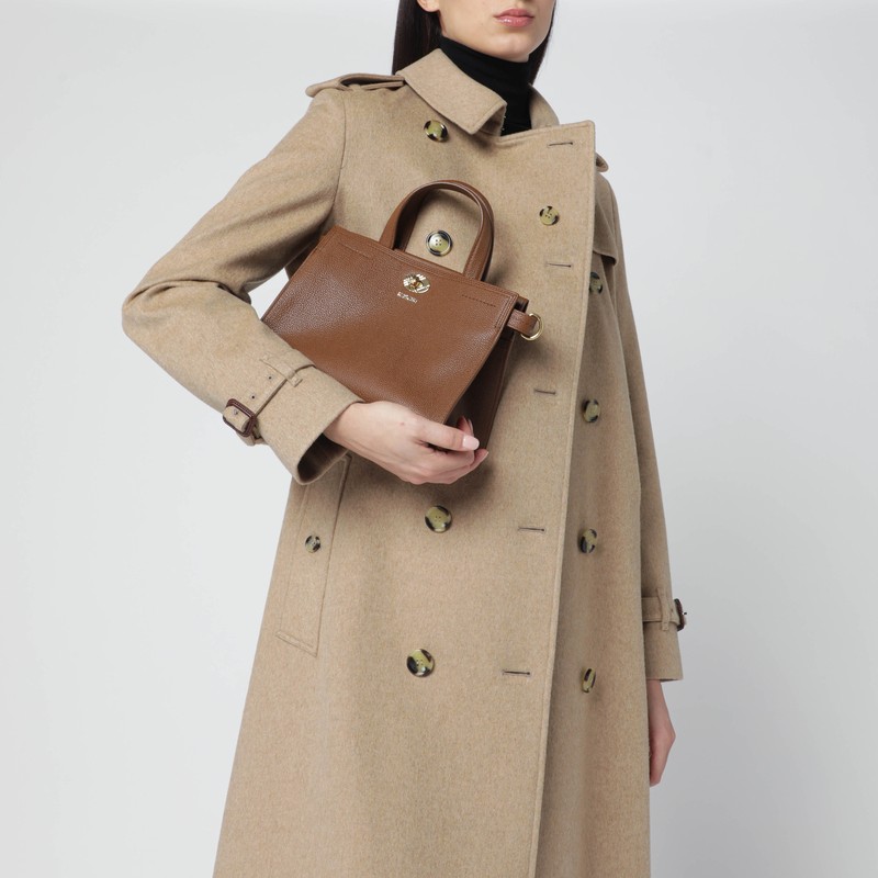 Burberry Mini Hazelnut Cotswolds Tote In Sand