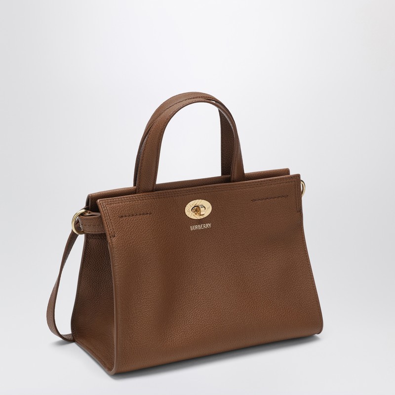 Burberry Mini Hazelnut Cotswolds Tote In Sand