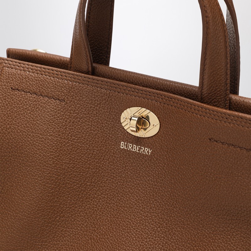 Burberry Mini Hazelnut Cotswolds Tote In Sand