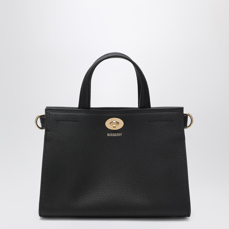 Burberry Mini Black Cotswolds Tote In Black