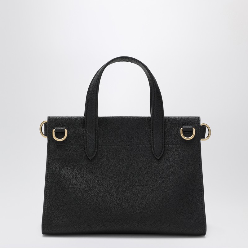 Burberry Mini Black Cotswolds Tote In Black