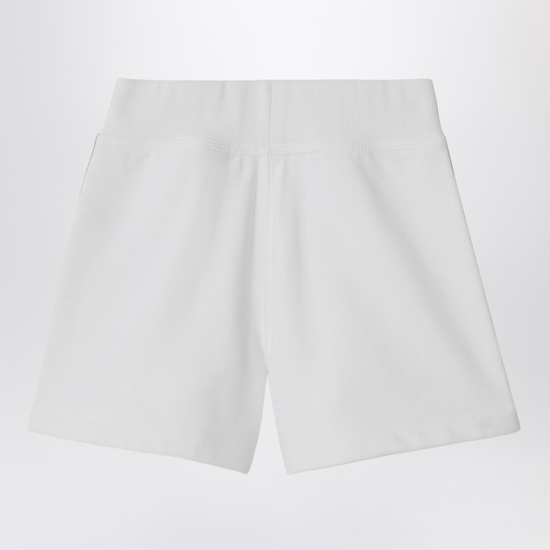 Burberry Kids Checked Shorts In White