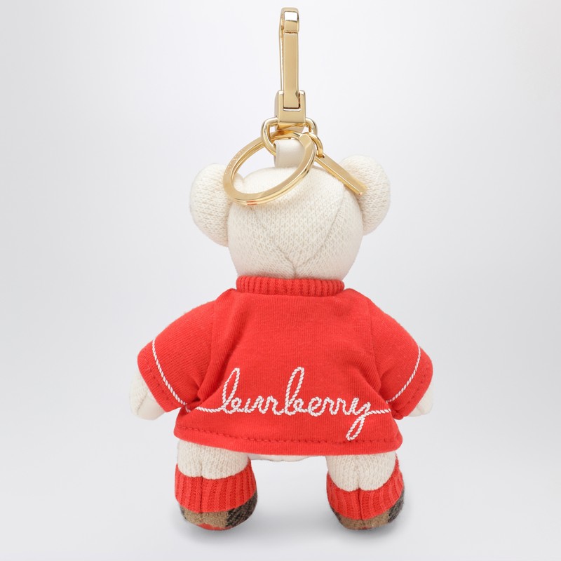 Burberry Thomas Teddy Bear Charm Heart Detail In Red