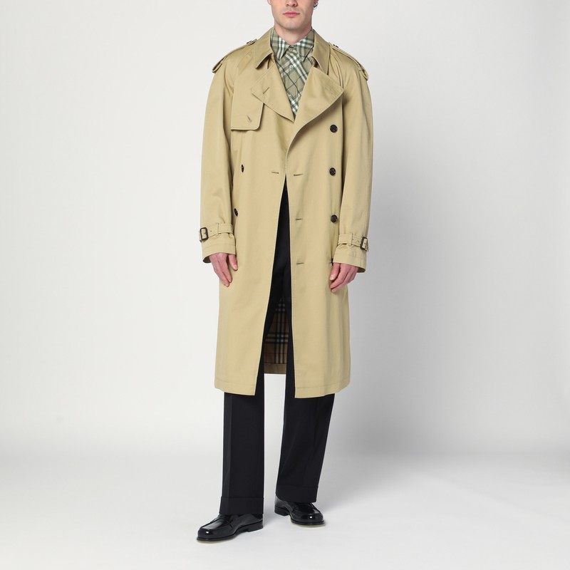 Burberry Double-breasted Trench Coat In Hamper Color