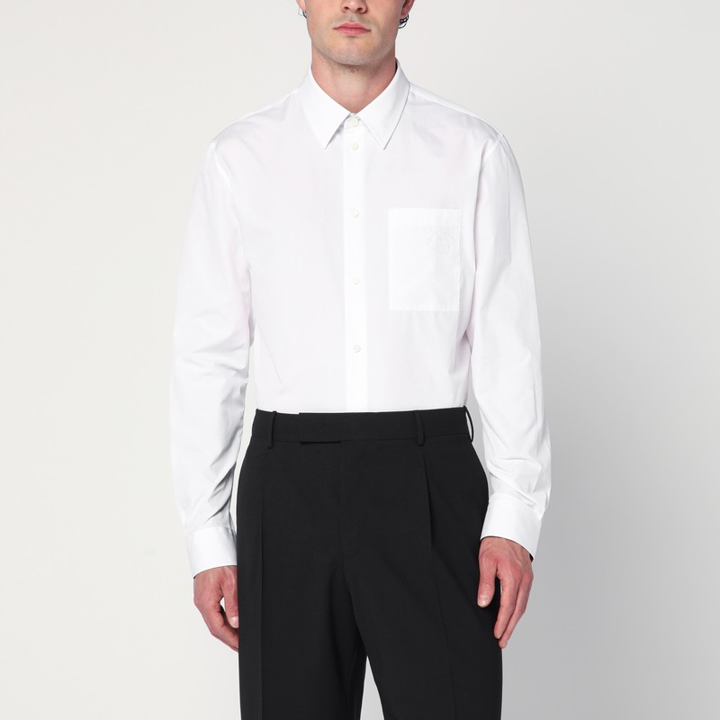 Weißes Hemd aus Baumwoll-Popeline - Burberry - Modalova