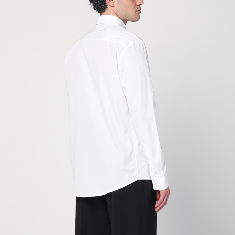 Burberry White Shirt In Cotton Poplin