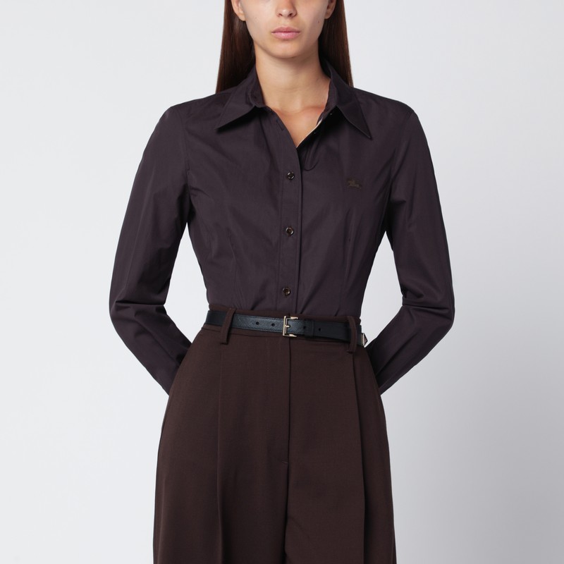 Brown cotton shirt