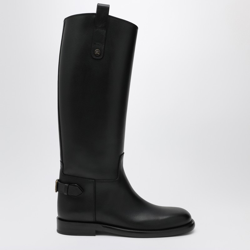Black Cavalier leather boots
