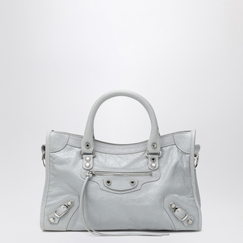 Balenciaga Le City Small Tote Bag Light Grey In Gray
