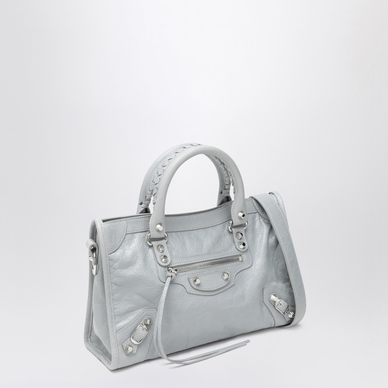 Balenciaga Le City Small Tote Bag Light Grey In Gray
