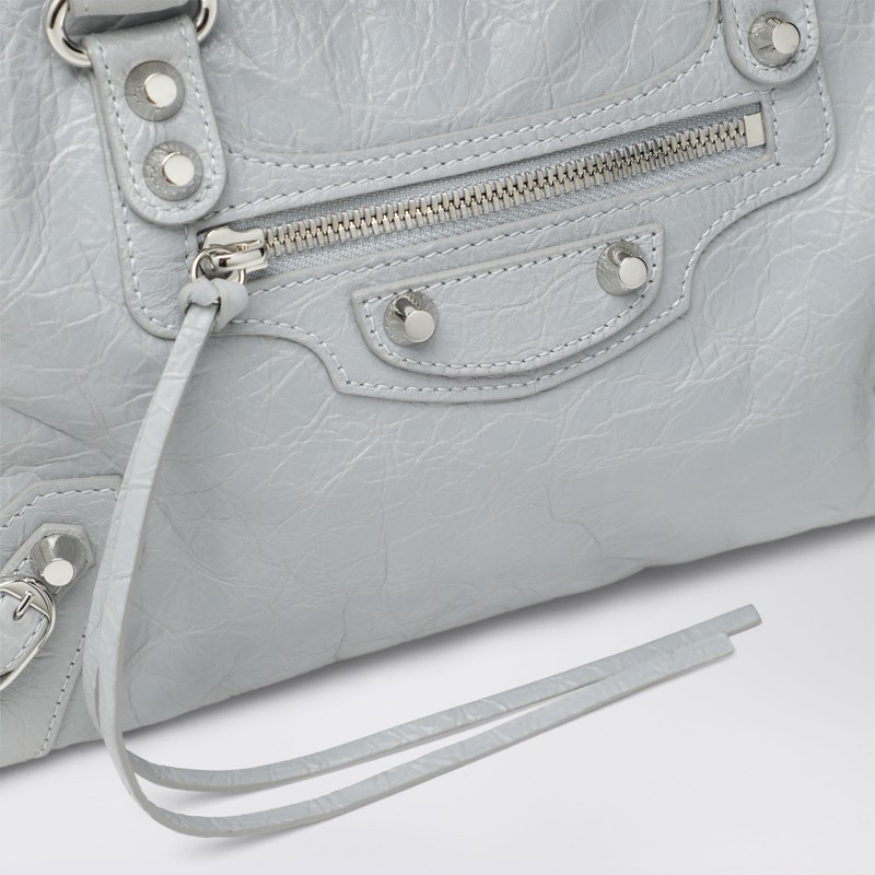 Balenciaga Le City Small Tote Bag Light Grey In Gray