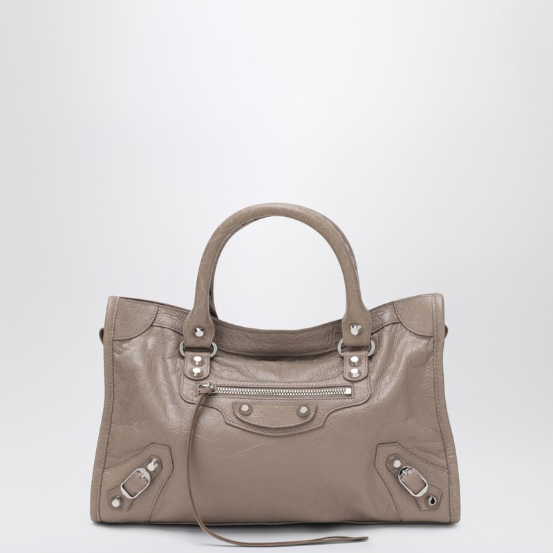 Balenciaga Le City Small Tote Bag Sesame-coloured In Brown
