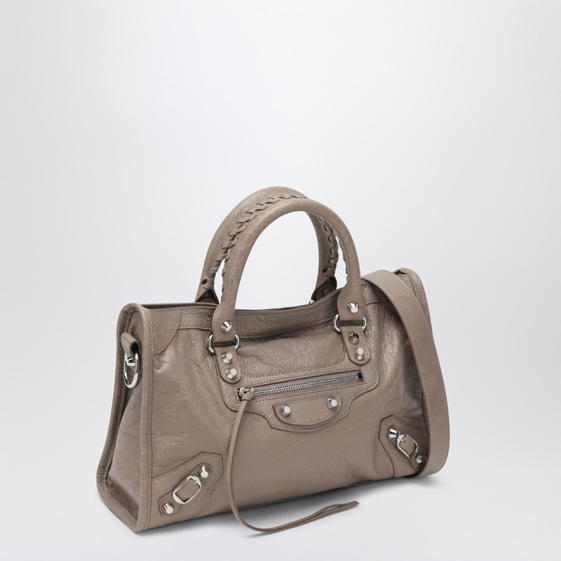 Balenciaga Le City Small Tote Bag Sesame-coloured In Brown