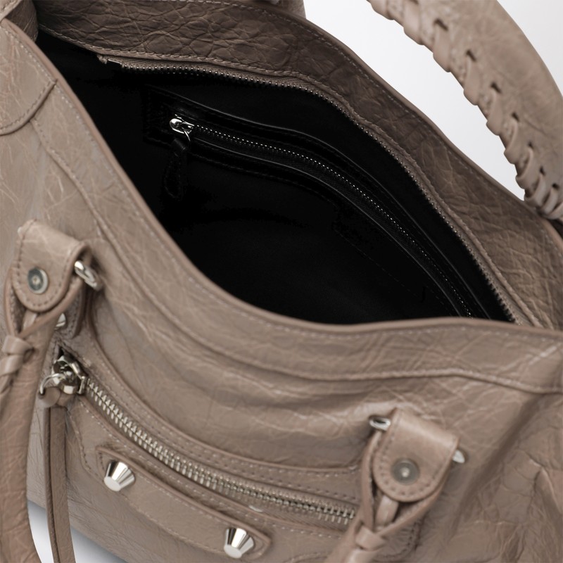 Balenciaga Le City Small Tote Bag Sesame-coloured In Brown