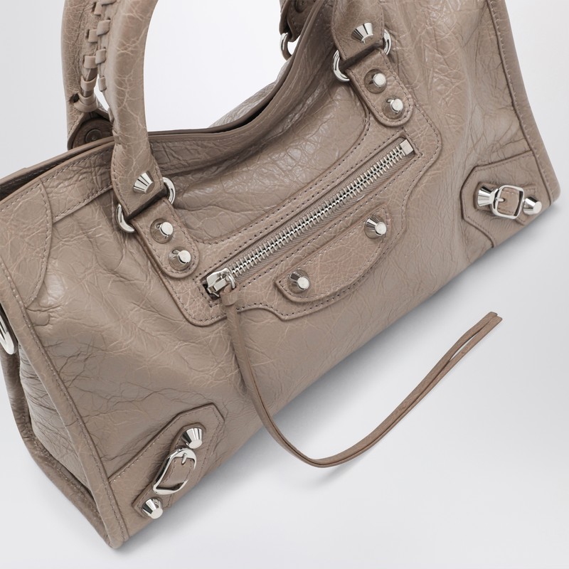 Balenciaga Le City Small Tote Bag Sesame-coloured In Brown