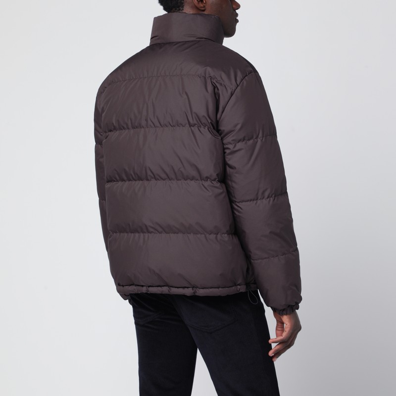 Burberry Brown Reversible Down Jacket With Check Pattern In Brown
