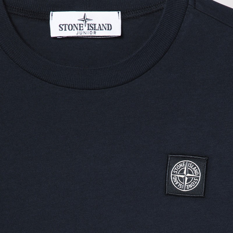 Stone Island Compass-motif Cotton Sweatshirt In Blue