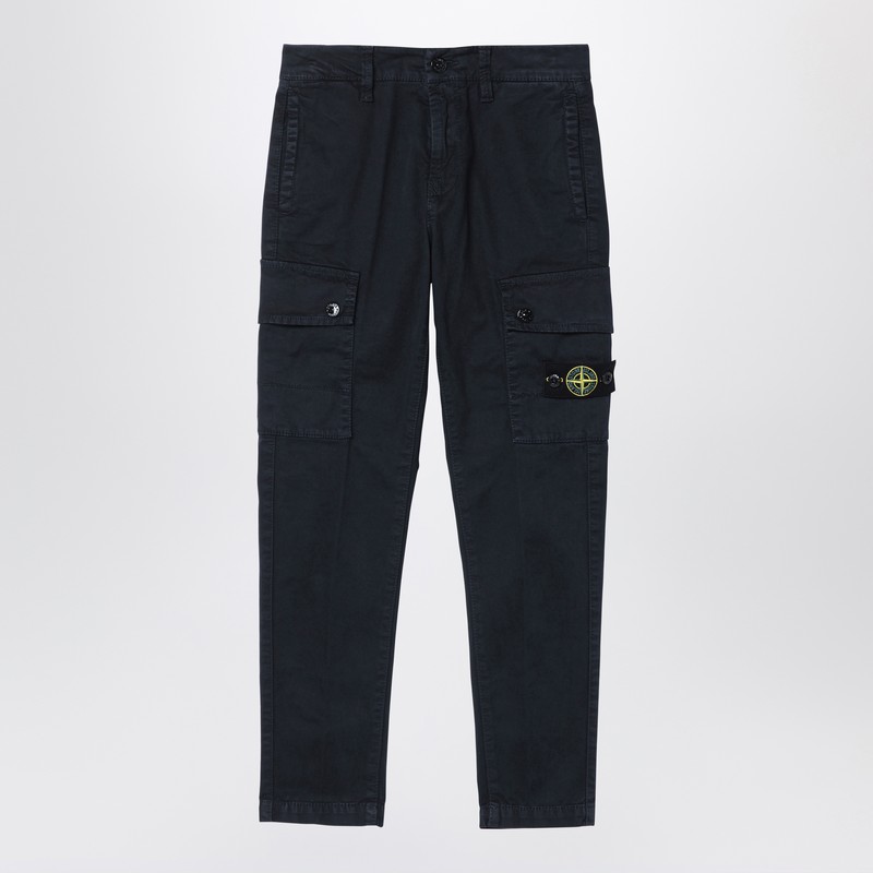Navy blue cargo trousers