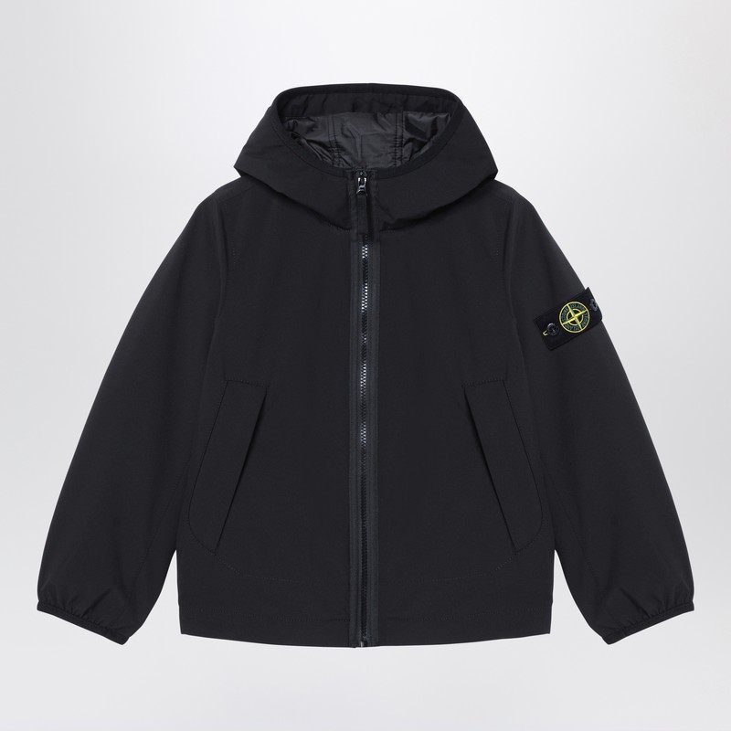 Stone Island Lightweight Black Jacket In Black