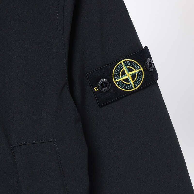 Stone Island Lightweight Black Jacket In Black
