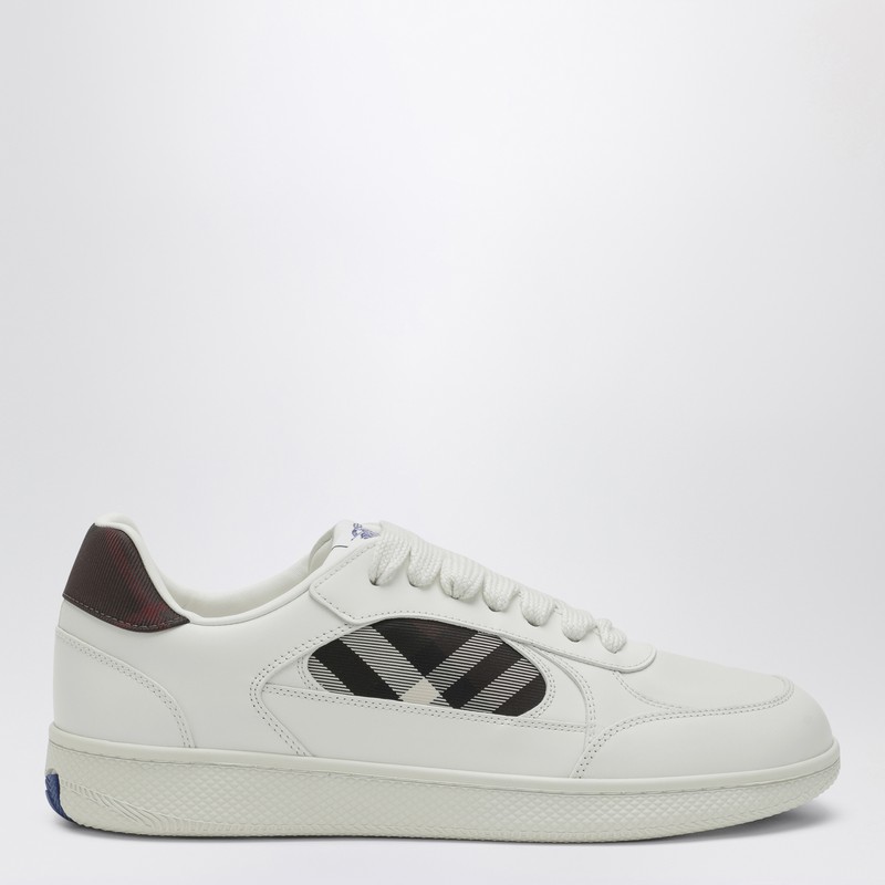 Leather and Check Sneaker Terrace