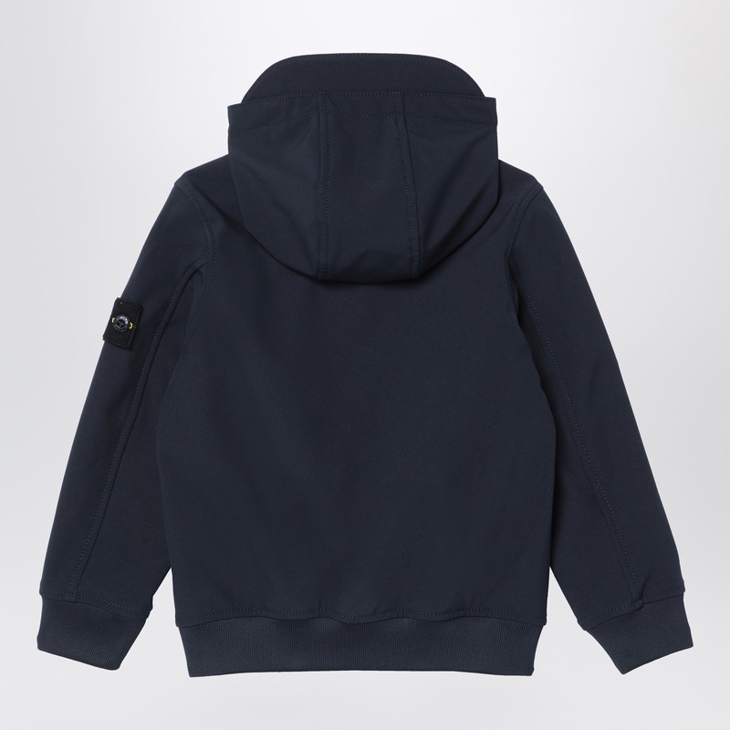 Stone Island Lightweight Navy Blue Jacket In Blue